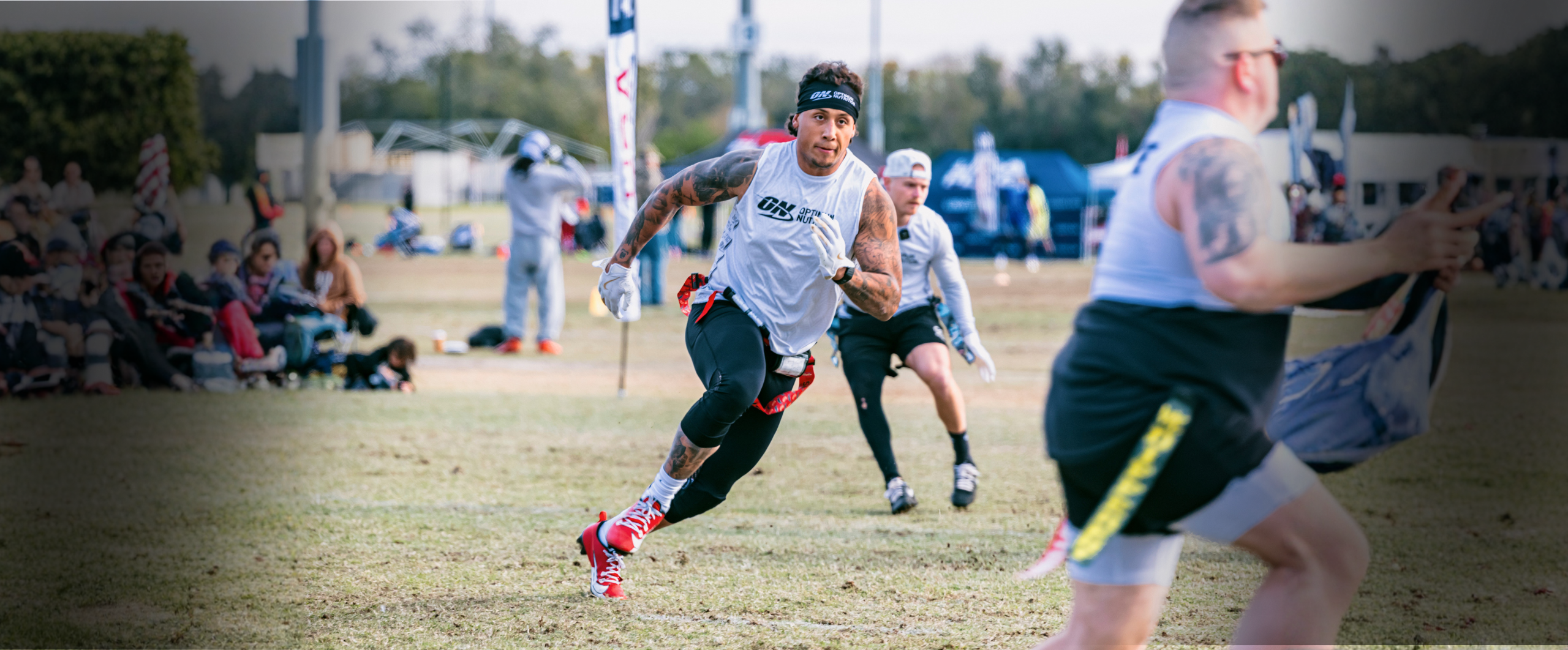 People playing tag rugby