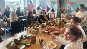 people sitting at a table