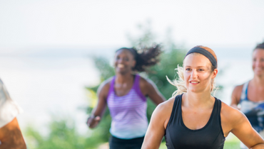 group of women running
