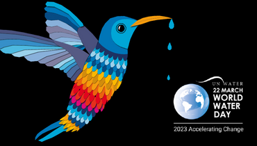 cartoon bird with water dropping from its beak