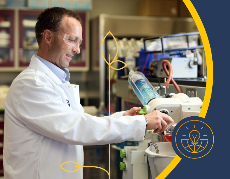 man working in a lab