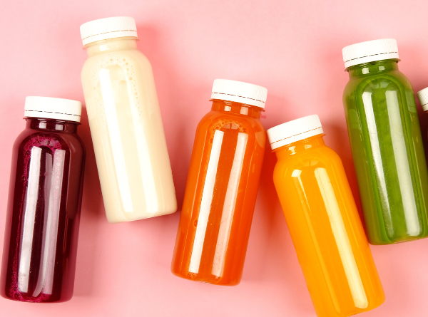 colourful bottled juices
