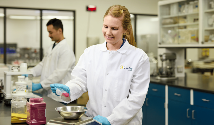 Woman working in a lab