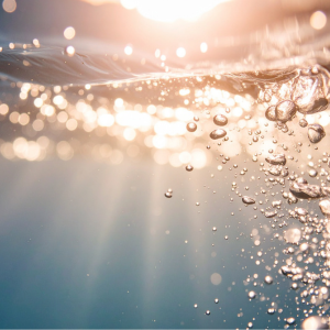 water and bubbles
