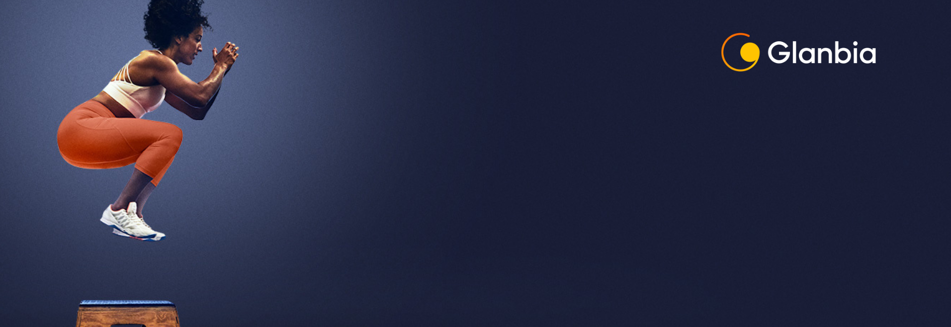 IMS banner with woman jumping