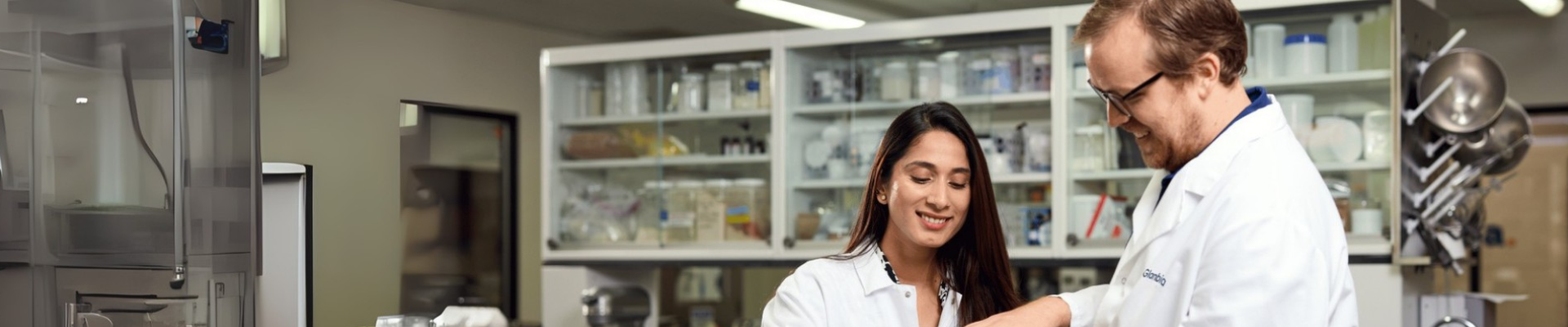 two people in a lab
