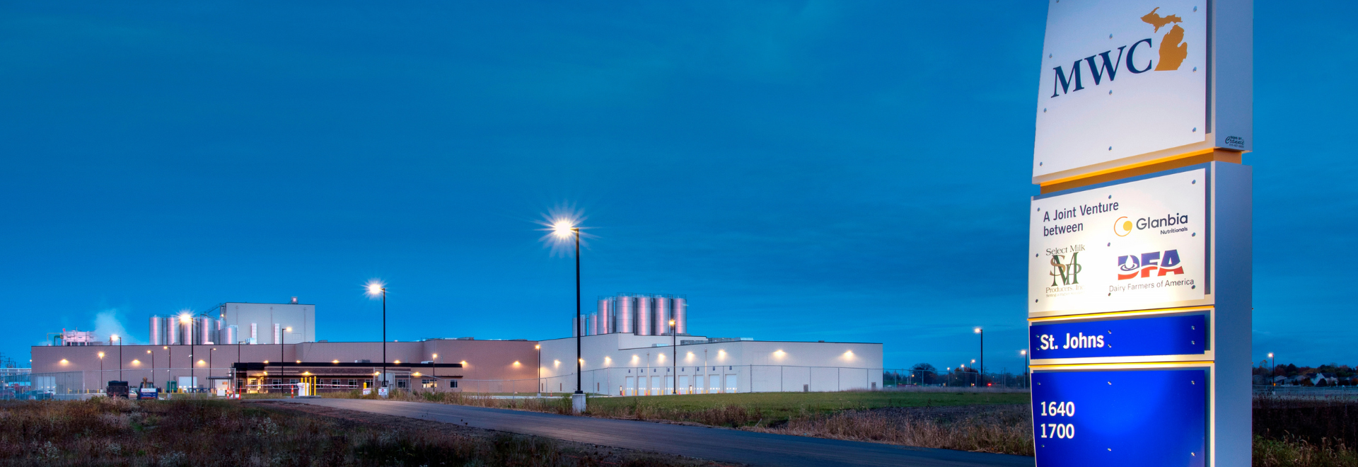 outside of a glanbia building