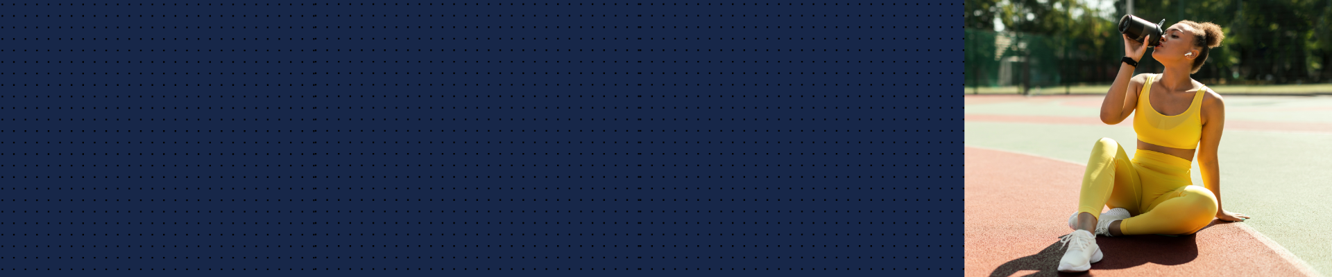 girl sitting drinking healthy drink