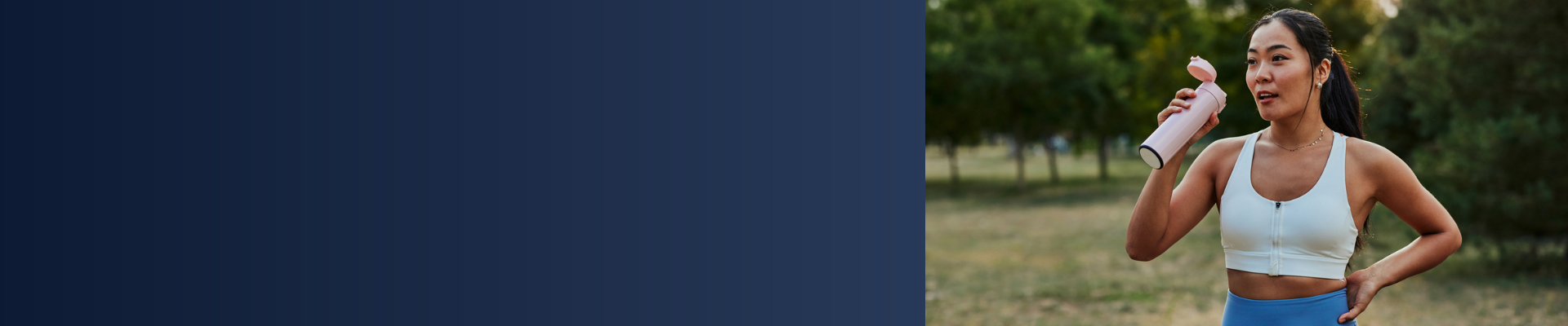 girl drinking from container