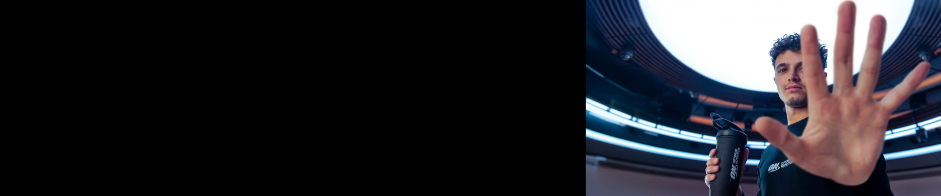 Lando Norris and Optimum Nutrition