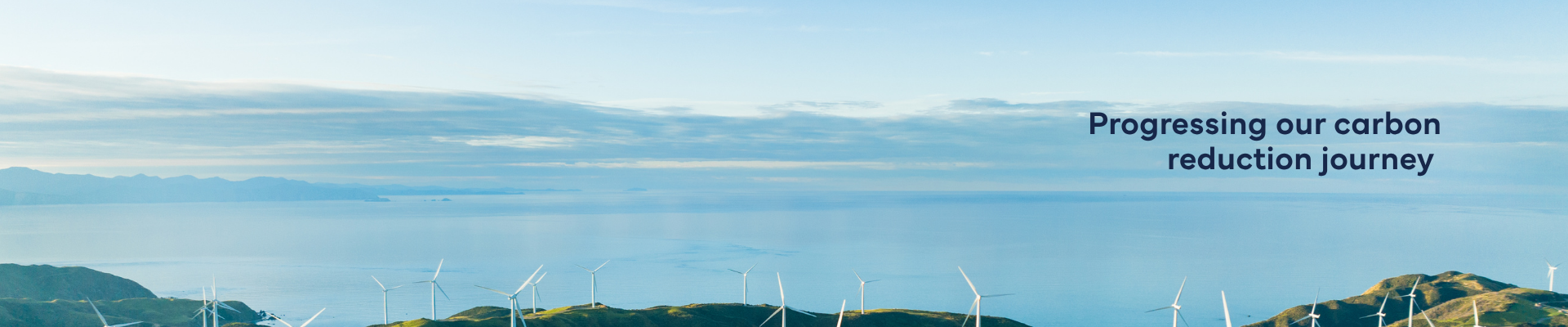 landscape shot with sea, land and windmills