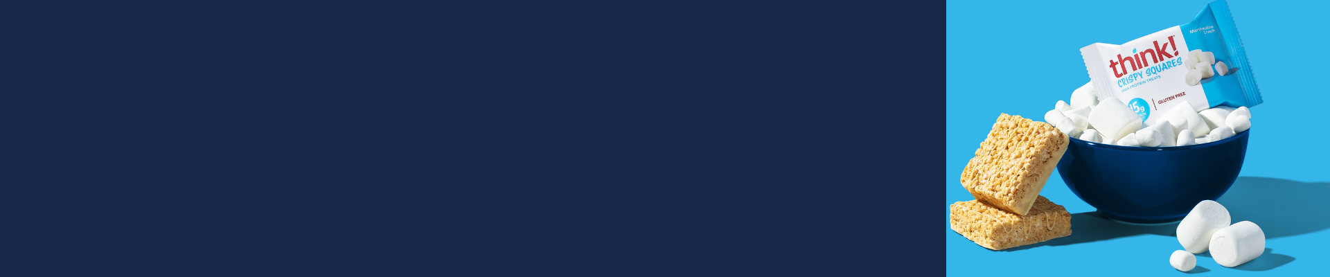 think crispy squares in a bowl with marshmallows