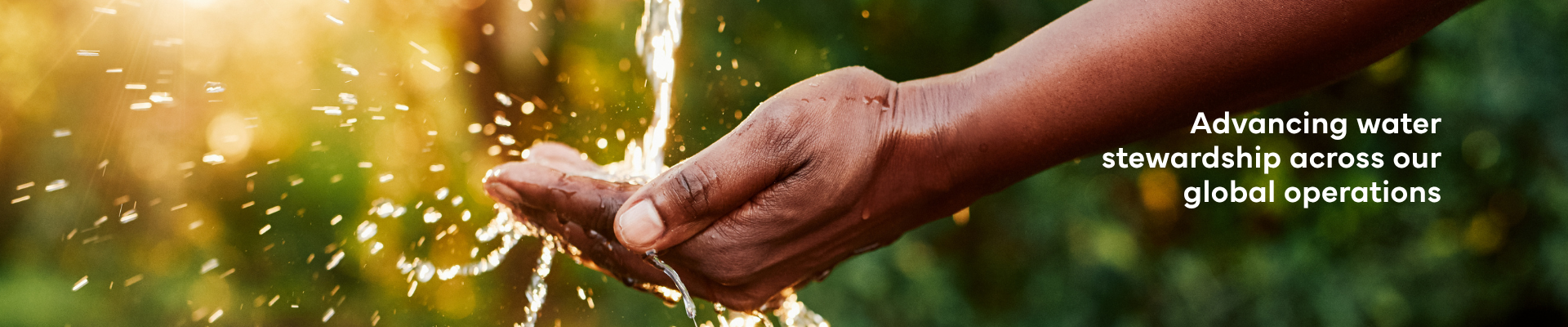 water hand splash