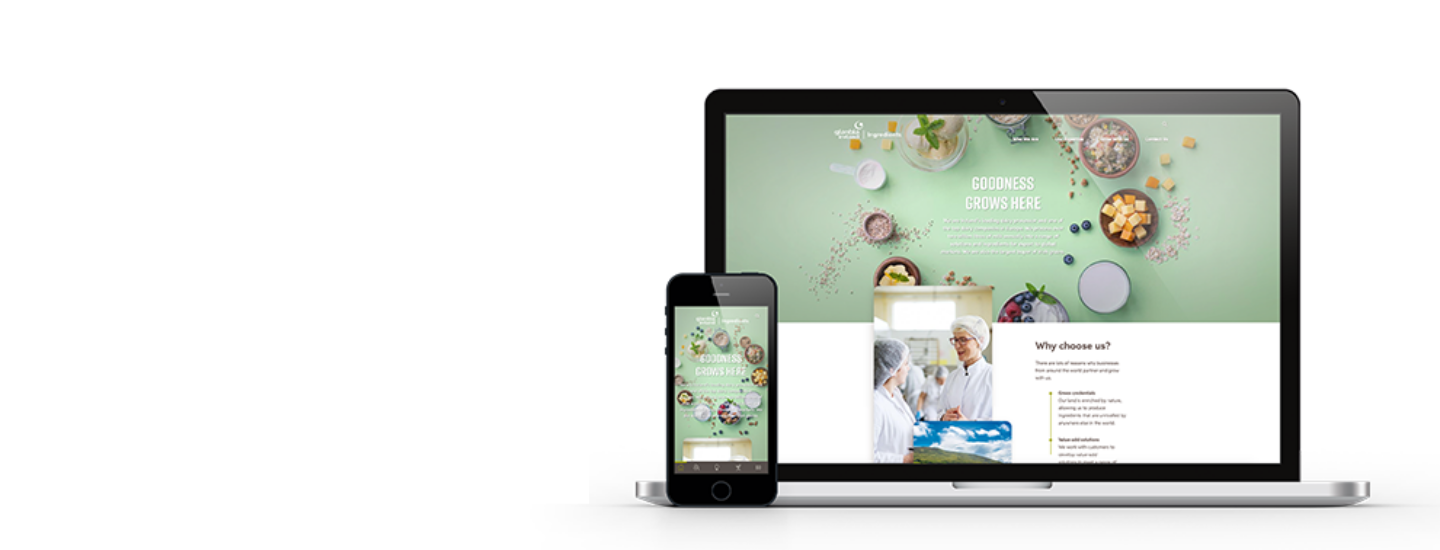 New Glanbia Ireland Ingredients website